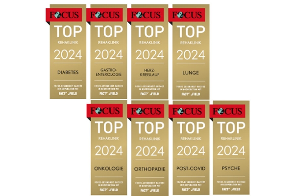 FOCUS Siegel 2024 TOP Rehakliniken