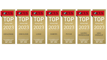FOCUS Siegel 2023 TOP Rehakliniken
